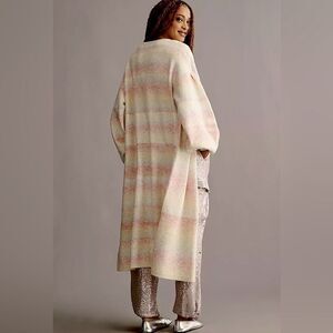 Anthropologie Cozy Ombre Striped Duster Cardigan NWT
